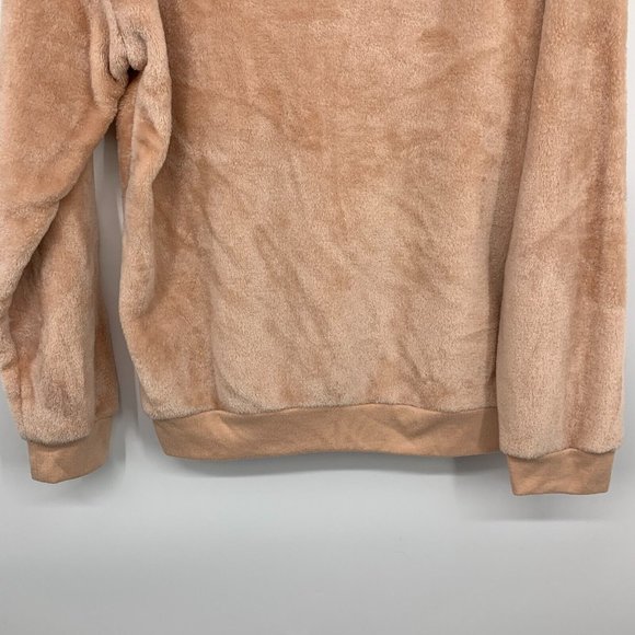 Disney Sweatshirt Mickey Mouse Pink Fleece Crewneck Cozy - Picture 11 of 11